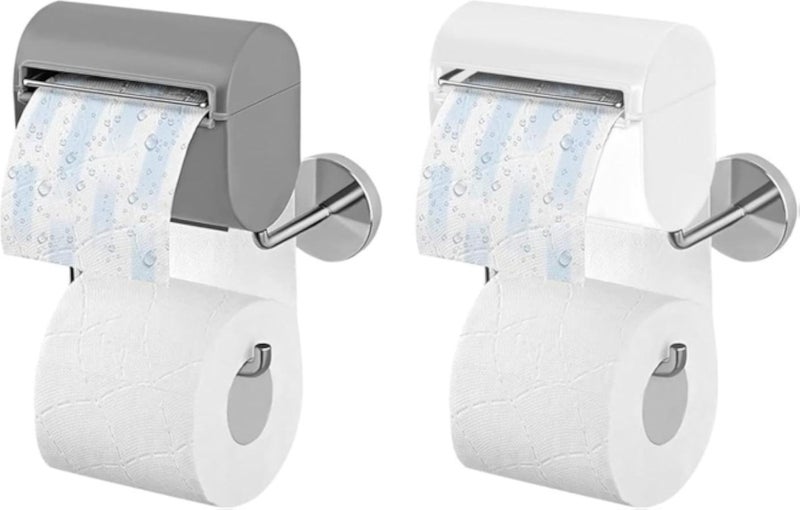 Elegant Toilet Paper Dispenser - Durable Acrylic Material with Water-Resistive Finish, Easy Use Design, Bright Color Variations, Featuring Steel Support for Long-Lasting Performance