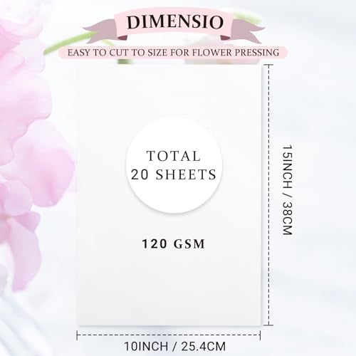 Aboofx 20 Sheets Blotting Paper for Flower Press, Large 15 x 10 inch A4 Highly Absorbent and Reusable Blotter Papers for Flower Press Herbarium Craft Blotter Paper Sheets Papers Craft Supplies - Image 2