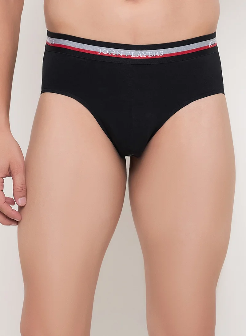 John Players John Players Pack of 2 Classic Cotton Brief in Black
