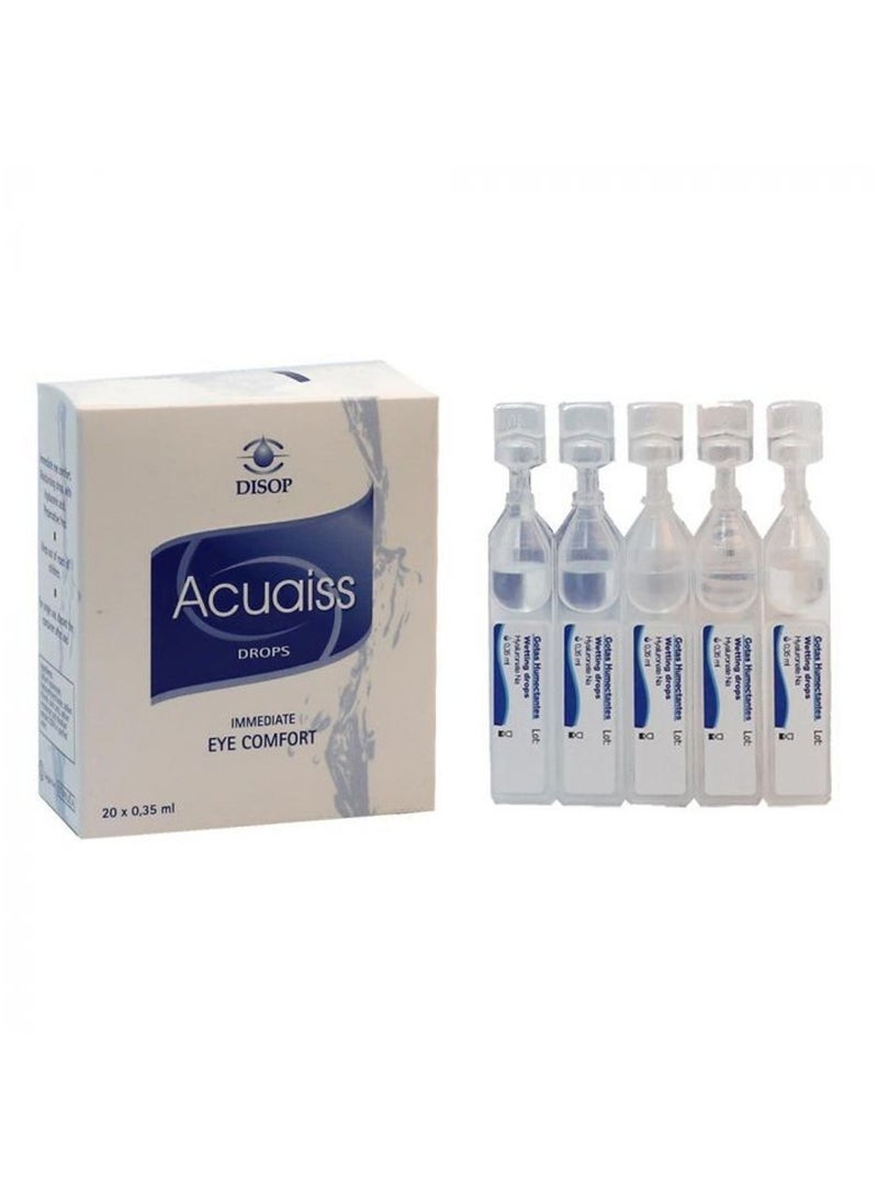 Hyaluronic Acid Eye Drops Dry Eye Relief 20 Single Dose Vials