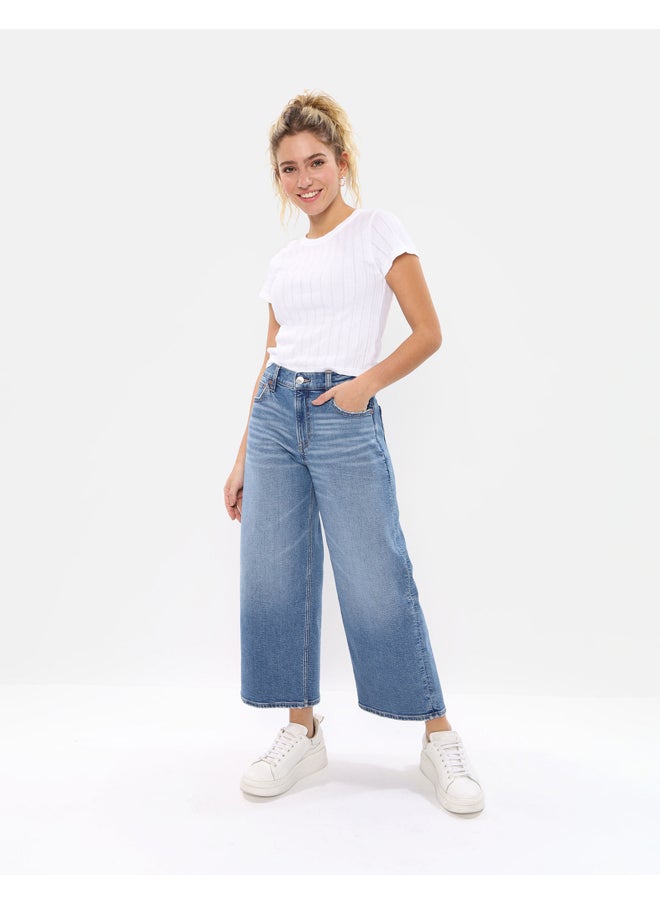 American Eagle - AE بنطال جينز قصير بأرجل واسعة من التسعينات - Image 1