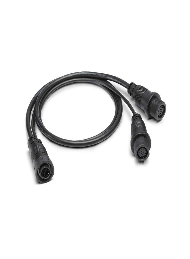 هممنبيرد كابل توزيع يمين/يسار من Humminbird لكاميرات SOLIX/APEX، تصوير جانبي – 14 متر، لون فضي - Image 1