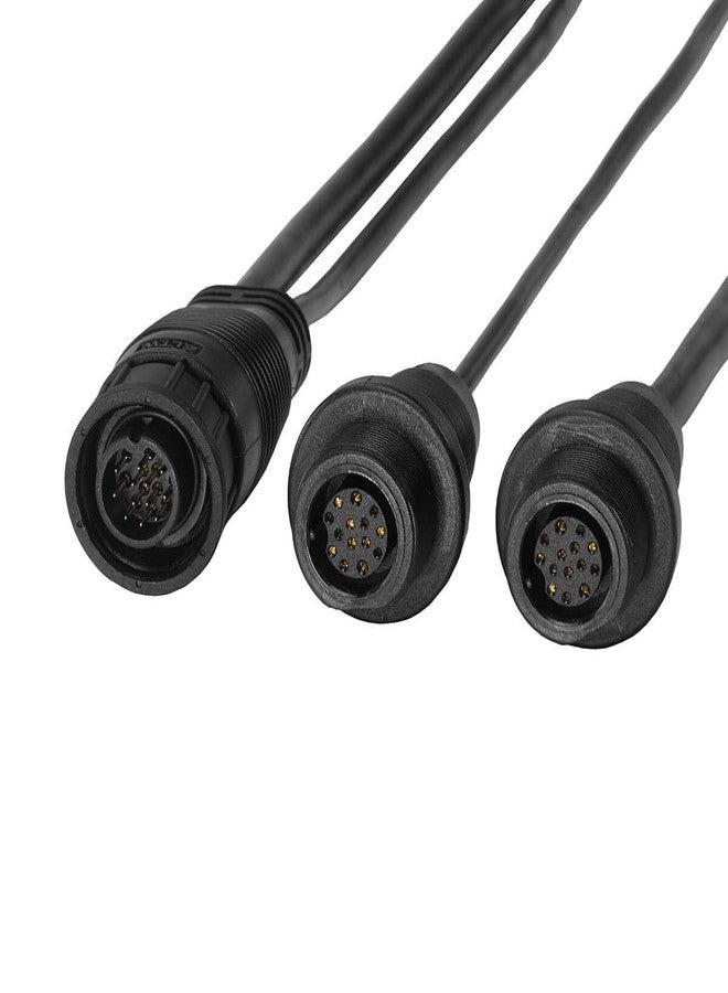هممنبيرد كابل توزيع يمين/يسار من Humminbird لكاميرات SOLIX/APEX، تصوير جانبي – 14 متر، لون فضي - Image 2