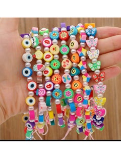 Fashionable and practical mobile phone accessories, designed to add an aesthetic touch and protect the device. They feature a unique design made up of colorful beads of various sizes and shapes, giving them a vibrant and cheerful appearance. They also provide additional protection for the phone from drops and loss.