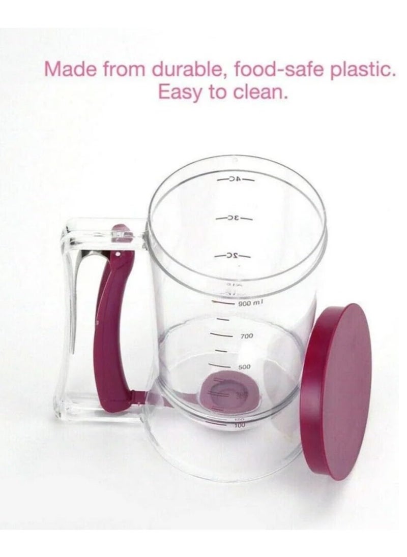 Generic - Crepe, Pancake and Cupcake Mixer Dispenser: The perfect solution for preparing delicious breakfast with one touch - Image 1