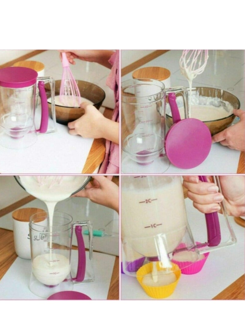 Generic - Crepe, Pancake and Cupcake Mixer Dispenser: The perfect solution for preparing delicious breakfast with one touch - Image 1
