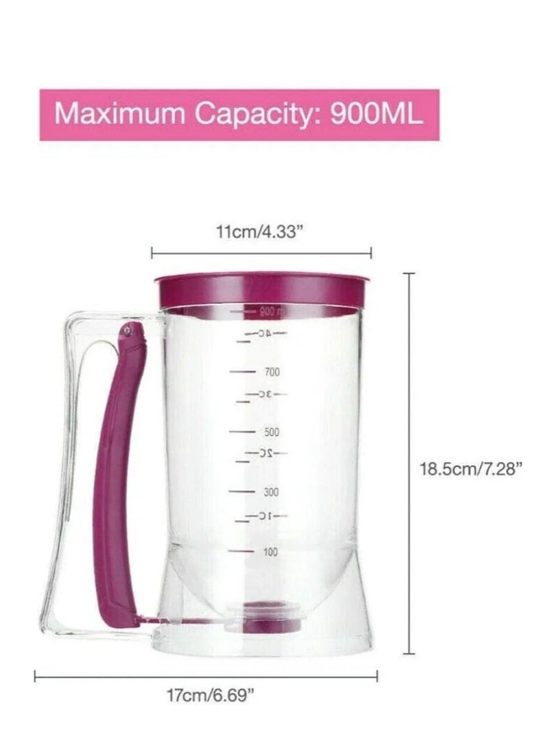 Generic - Crepe, Pancake and Cupcake Mixer Dispenser: The perfect solution for preparing delicious breakfast with one touch - Image 1