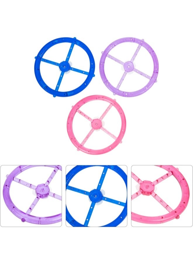 klarako 3Pcs DIY Wind Chime Kit Top Ring Wind Chime Line Wind Chime Supplies Plastic Top Circles Frames of Suncatcher for Outdoor Home Garden Patio Decoration - Image 3