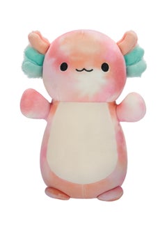 Squishmallows 10 inch Medium Plush Aksel Peach Tie-Dye Axolotl Hugmee Officially Licensed Kellytoy Plush Toy Colorful Soft Gift for Kids Girls & Boys Washable Squishy Stuff Toy Multicolor All Age  - Image 1