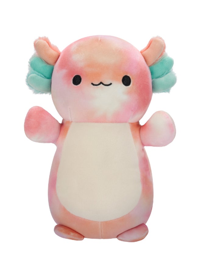 Squishmallows 10 inch Medium Plush Aksel Peach Tie-Dye Axolotl Hugmee Officially Licensed Kellytoy Plush Toy Colorful Soft Gift for Kids Girls & Boys Washable Squishy Stuff Toy Multicolor All Age  - Image 1