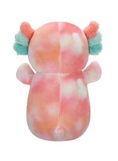 Squishmallows 10 inch Medium Plush Aksel Peach Tie-Dye Axolotl Hugmee Officially Licensed Kellytoy Plush Toy Colorful Soft Gift for Kids Girls & Boys Washable Squishy Stuff Toy Multicolor All Age  - Image 4