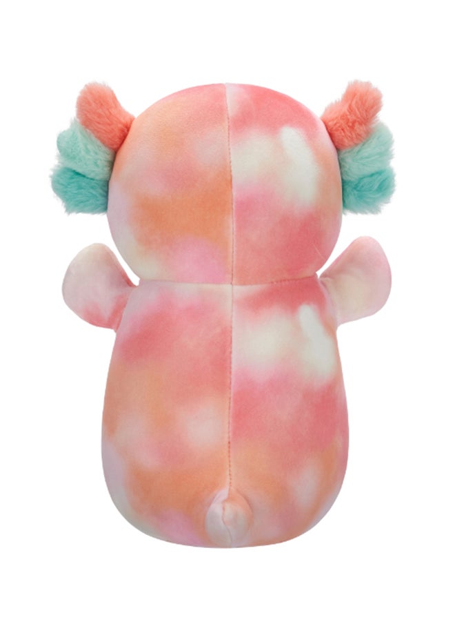Squishmallows 10 inch Medium Plush Aksel Peach Tie-Dye Axolotl Hugmee Officially Licensed Kellytoy Plush Toy Colorful Soft Gift for Kids Girls & Boys Washable Squishy Stuff Toy Multicolor All Age  - Image 4