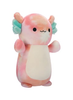Squishmallows 10 inch Medium Plush Aksel Peach Tie-Dye Axolotl Hugmee Officially Licensed Kellytoy Plush Toy Colorful Soft Gift for Kids Girls & Boys Washable Squishy Stuff Toy Multicolor All Age  - Image 2