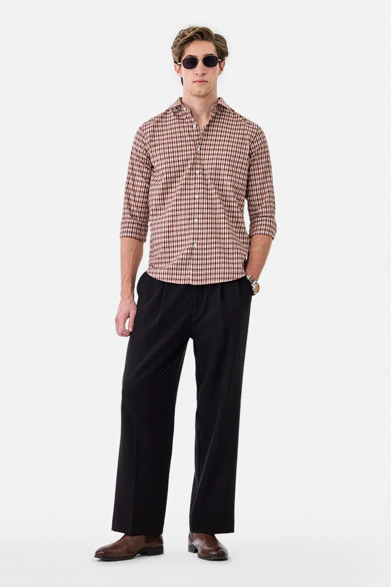 SNITCH Slim Fit Checks Luxe Shirt