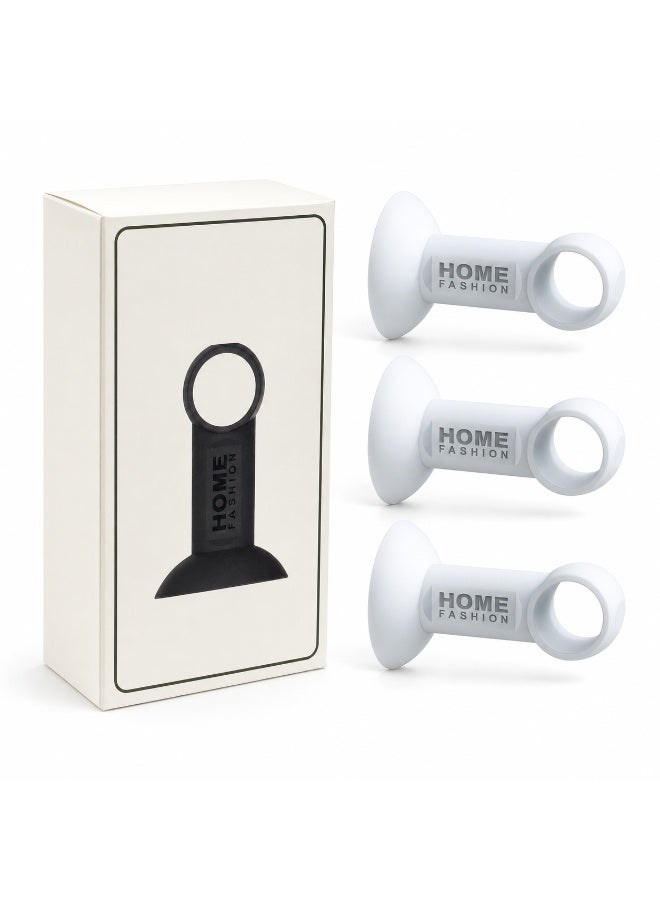 3PCS Door Handle Wall Protector – Anti-Collision Door Stopper Bumper, Thickened Silicone Wall Guard Cover, Noise Reduction Adhesive Door Handle Shield for Home & Rental Apartments - Image 1