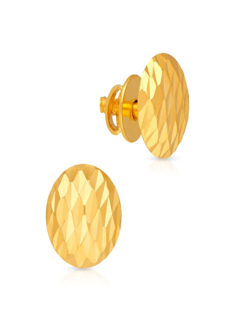 Malabar Gold and Diamonds 22 Karat 916 Purity Studs Gold Earrings ERZNS40654AEY - Image 1