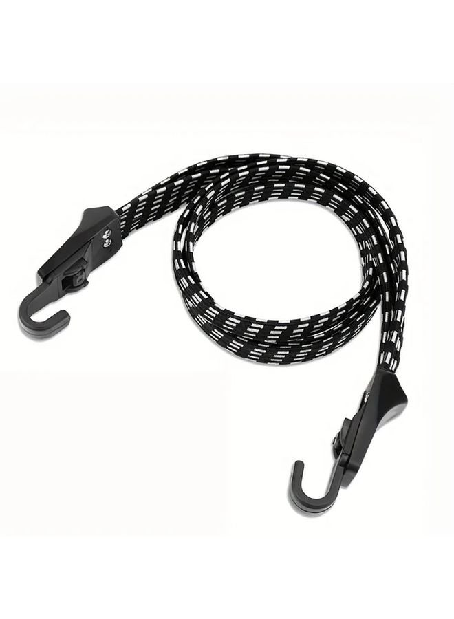 25 59 Inch Heavy Duty Adjustable Bicycle Luggage Strap Elastic Bungee Cord Secure Hooks - Image 1