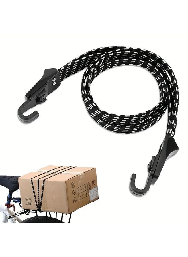 25 59 Inch Heavy Duty Adjustable Bicycle Luggage Strap Elastic Bungee Cord Secure Hooks - Image 2