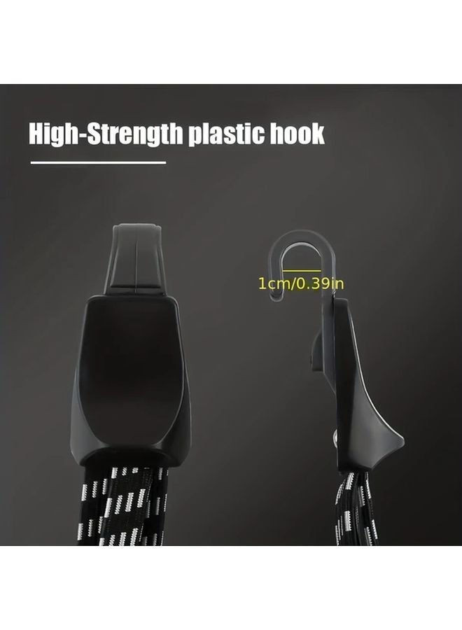 25 59 Inch Heavy Duty Adjustable Bicycle Luggage Strap Elastic Bungee Cord Secure Hooks - Image 3
