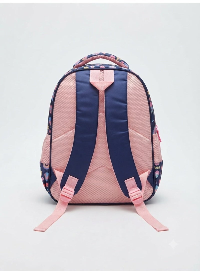 girls school backpack bag with 3D butterfly print,36x30x20 cm - Image 3