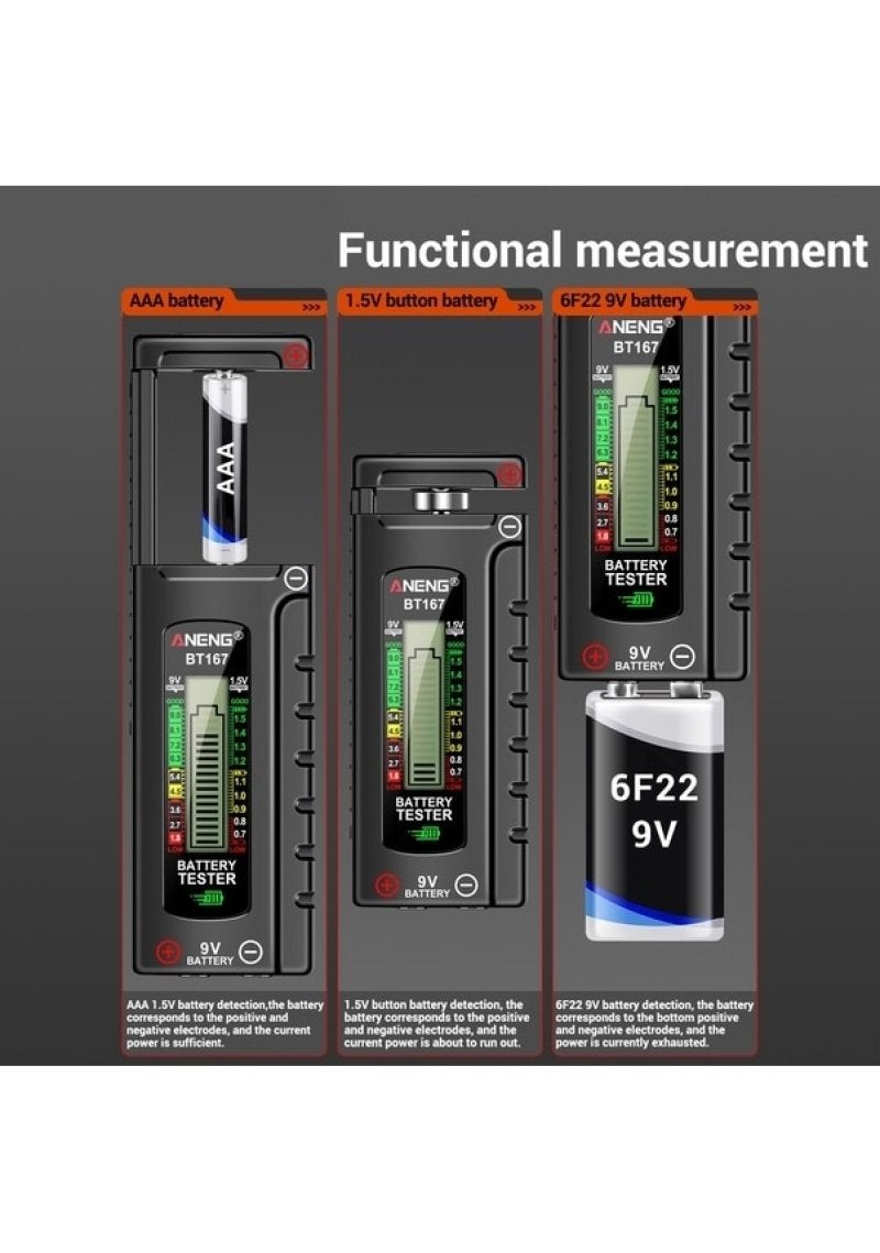 Battery Capacity Tester Accurate Remaining Power Measurement - Portable Black Instrument for Reliable Capacity Assessment - Image 2