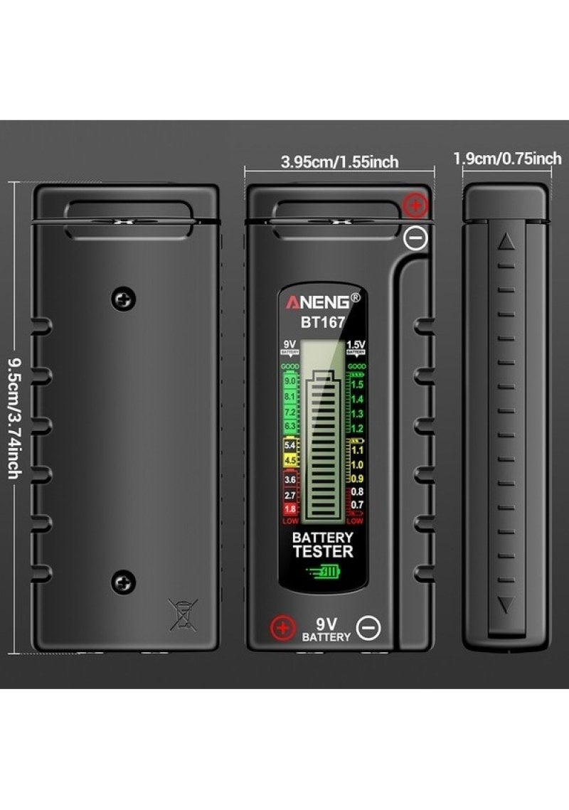 Battery Capacity Tester Accurate Remaining Power Measurement - Portable Black Instrument for Reliable Capacity Assessment - Image 4