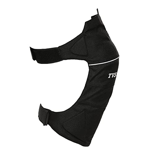 TVS Knee Guards for Bikers-CE Level 2 Certified Impact Resistance, Enhanced Visibility with Reflective Accents, Adjustable & Comfort Fit, 600D Polyester, Breathable for Long Rides (Black-M) - Image 5