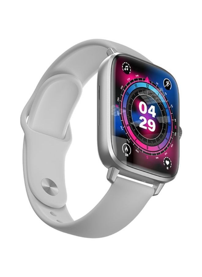 ساعات واتش كاردو ساعة Smart Watch أندرويد وIOS ساعة تاتش بلوتوث (للرد واجراء المكالمات) الساعة الذكية آفضل ساعة ذكية CardoO Watch للرجال والنساء (فضى)