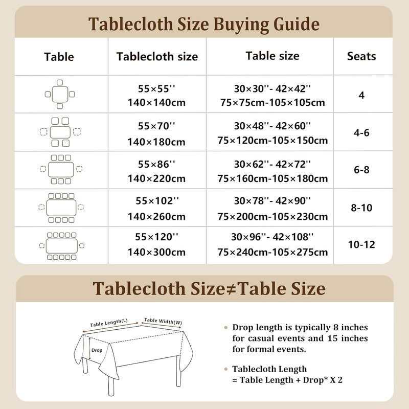 Waterproof Cotton Linen Tablecloth - Image 5