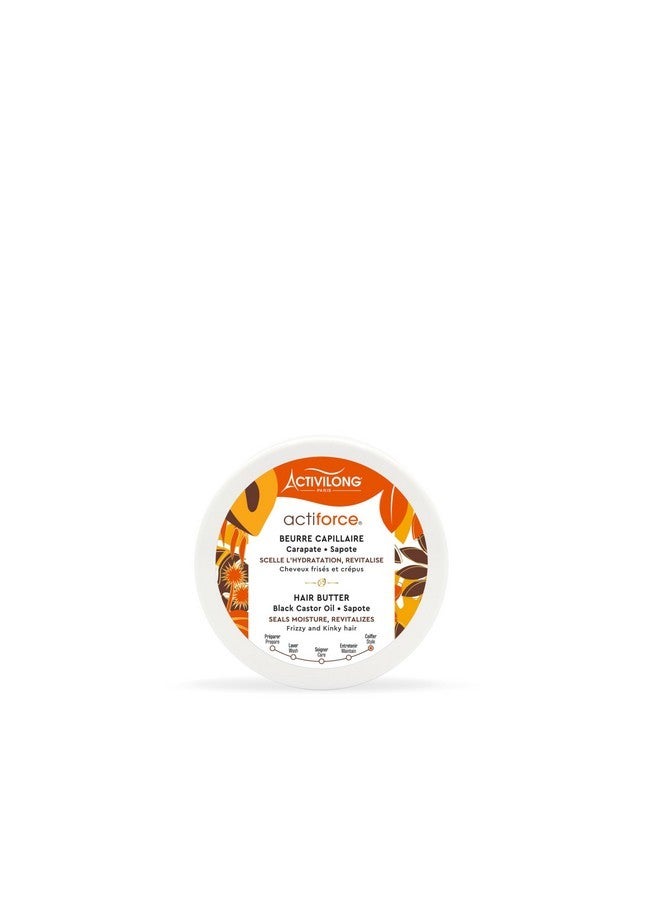 ACTIVILONG Actiforce Hair Butter Black Castor Oil Mamey Sapote - Nourish, Protect, and Revitalize Your Hair - Seal in Moisture for Healthy and Vibrant Locks - 100 ml