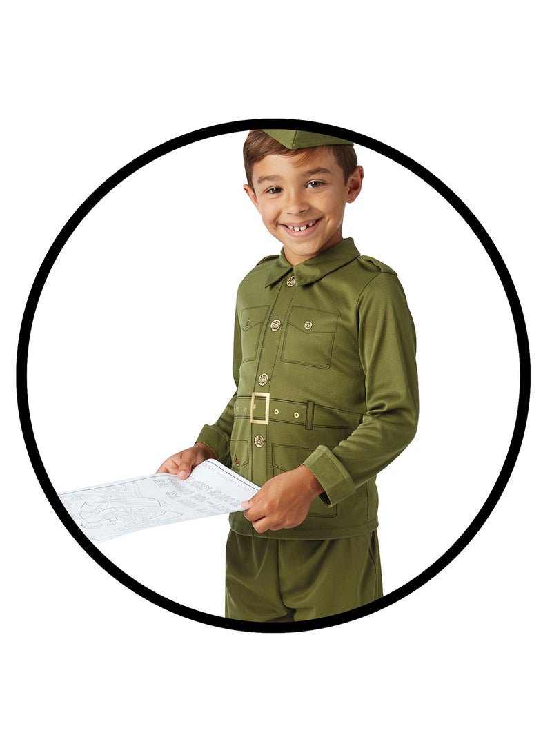 Rubies زي جندي الحرب العالمية الثانية للأولاد - حجم كبير - Image 2
