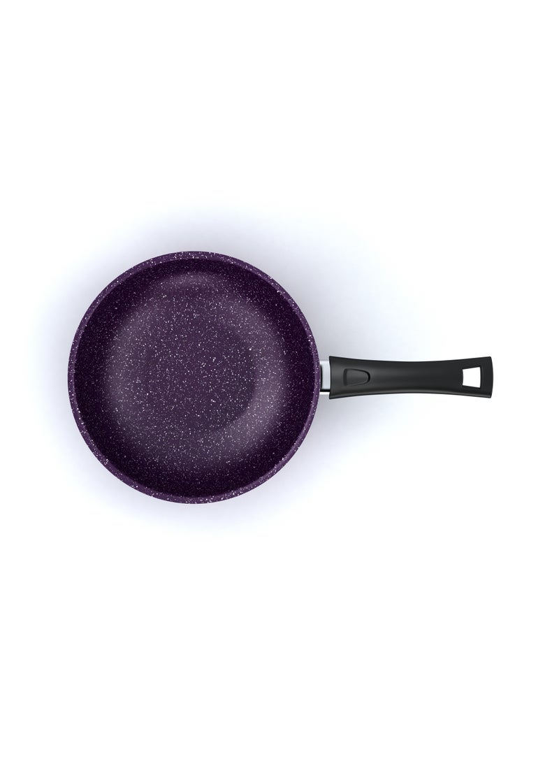 LAZORD Granite Deep Frying Pan 24 Cm purple  - Image 2