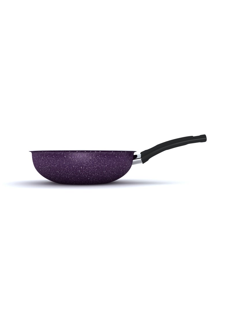 LAZORD Granite Deep Frying Pan 24 Cm purple  - Image 3