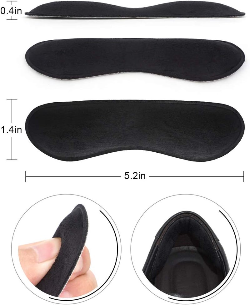 DrFoot Dr. Foot's Heel Grips Liner Insert for Shoes Too Big, Shoe Inserts Liners for Loose Shoes, Preventing Heel Slipping, Rubbing, Non-Slip (Black) - Image 3