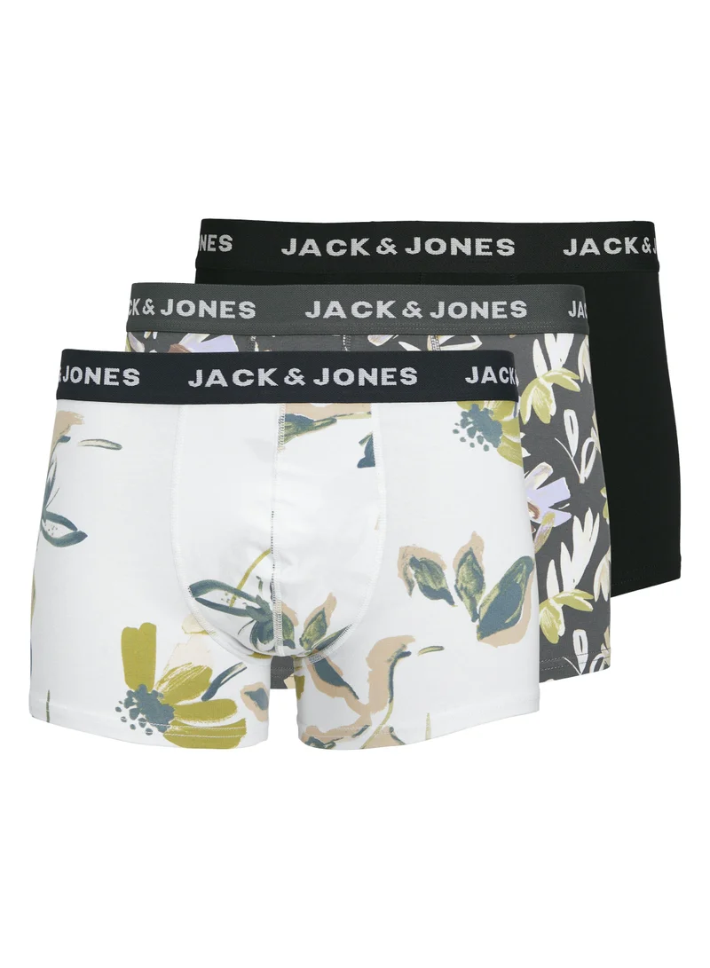 جاك اند جونز 3 Pack of Printed Trunks