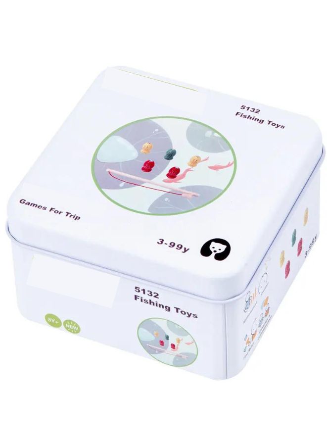 لعبة ألغاز تدريب الذكاء الخشبية في علبة معدنية ألعاب عد للأطفال رياضيات ألعاب دي آي واي، ألعاب صيد - Image 1