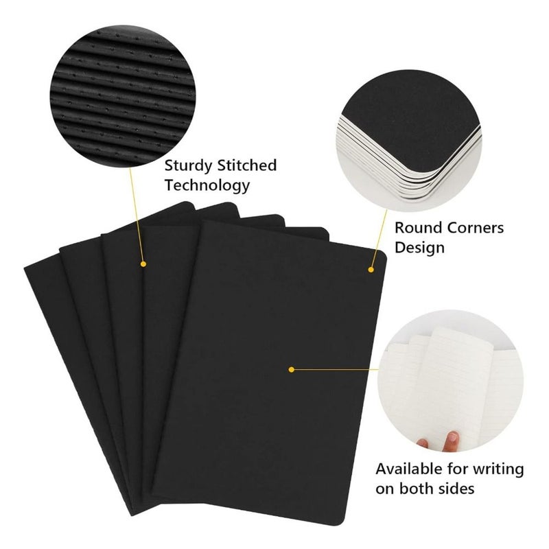 18 Pieces Mini Notebooks Bulk Packed Employee Appreciation Gifts Small Pocket Sized 4 X 2.5 Inches Lined Pages Ideal For Diaries Nurses Teachers Students Ages 14 And Up Black - Image 3