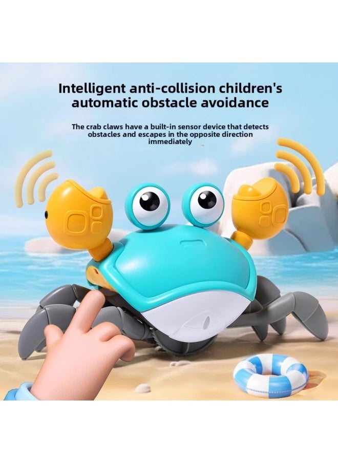 Electric Induction Automatic Escape Crab Toy Children 3 Years Old 1 Infant Boys And Girls Baby Simulation Crawling-Color:Electric Crab (battery Version) (green)  - Image 4