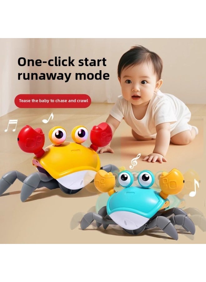 Electric Induction Automatic Escape Crab Toy Children 3 Years Old 1 Infant Boys And Girls Baby Simulation Crawling-Color:Electric Crab (battery Version) (green)  - Image 3