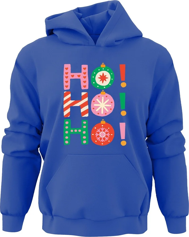 Ada Bebek Çocuk Ada Baby Kids Christmas Ho Ho Ho Style Hooded Sweatshirt