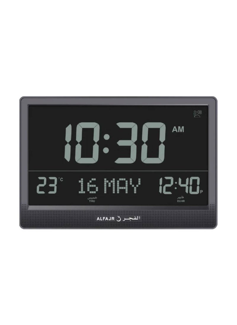 Al Fajr Al Fajr CJ-17 Black Azaan Wall/Desk Clock  - Image 1