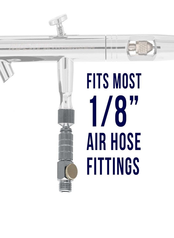 Master Airbrush Quick Release Disconnect Coupling with Plug & Airflow Control Valve - 1/8" BSP Male and Femal Airbrush Fittings - Image 2