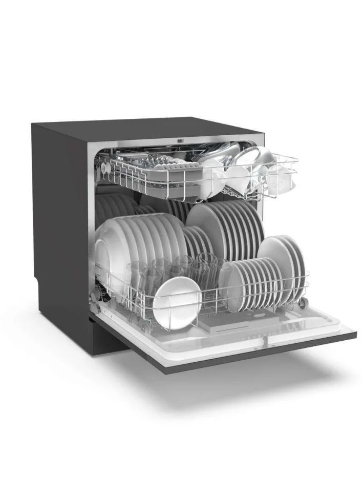 كلفينيتور غسالة اطباق فوق الرخامة كلفنيتور 8 افراد 7 برامج لون اسود KDW8-3802FB - Image 3