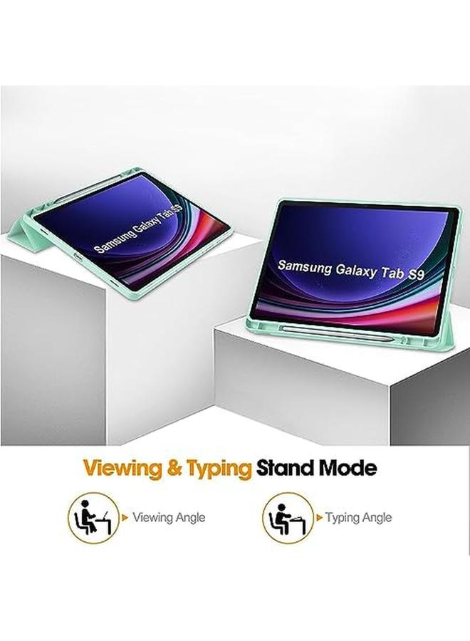 إيروريكس جراب متوافق مع Samsung Galaxy Tab S9 Plus 2023 مقاس 12.4 بوصة (Sm X810 Sm X816B Sm X818U) غطاء خلفي ناعم من مادة TPU رفيع للغاية مع حامل قلم لجهاز Galaxy Tab S9 Plus يدعم الإيقاظ التلقائي والنوم - Image 5