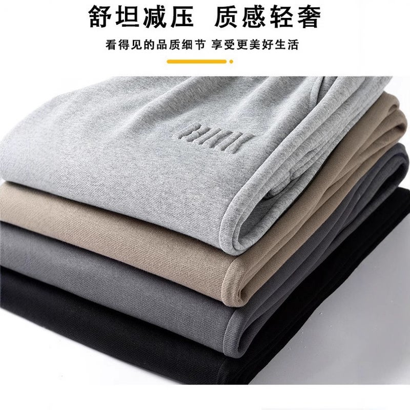 plus size Sweatpants Mens Pants Casual Trousers Loose Oversized Fat Casual Pants Mens Sports Pants K111 black - Image 4