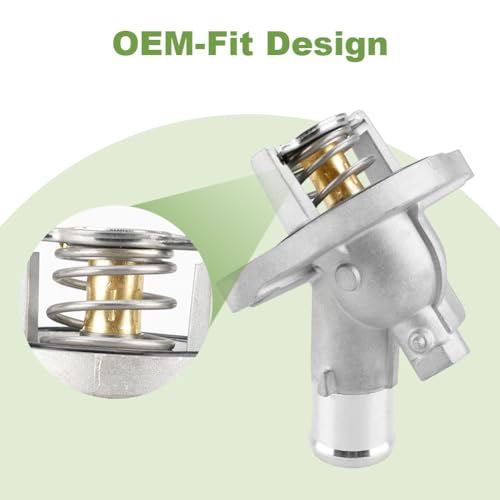 WMPHE Aluminium Engine Coolant Thermostat Housing Replacement for 902-2089, Compatible with Buick Envision Regal Cadillac ATS CT6 Chevy Camaro Blazer Malibu Traverse GMC Acadia Terrain 2013-2022 - Image 5