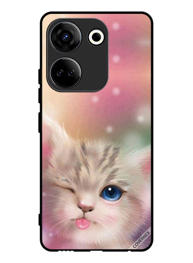 Covernex Protective Case Cover For Tecno Camon 20 Cute Cat - Image 1