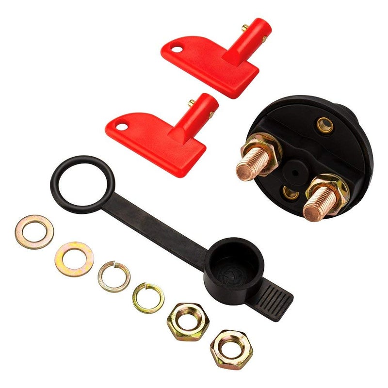 Jtron مفتاح فصل بطارية السيارة 12 فولت 200 أمبير معزول بطارية RV مع 2 مفتاح للسفينة والقارب واليخت الصغير والكامبر والشاحنة - Image 5