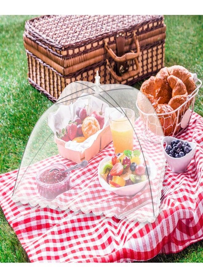 ZAUGONTW 10 Pack Food Cover Tents, Food Covers for Outdoors, Pop-Up Tents, Mesh Tent, Reusable and Collapsible Outdoor Picnic Covers Net, Suit for Parties Picnics, BBQs, Fruit Cover - Image 2