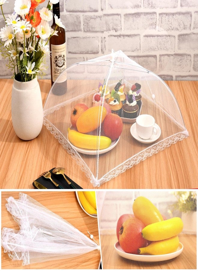 ZAUGONTW 10 Pack Food Cover Tents, Food Covers for Outdoors, Pop-Up Tents, Mesh Tent, Reusable and Collapsible Outdoor Picnic Covers Net, Suit for Parties Picnics, BBQs, Fruit Cover - Image 5